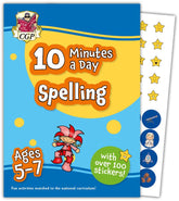 10 Minutes a Day Spelling for Ages 5-7 (with reward stickers) (CGP KS1 Activity Books and Cards)